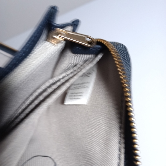 Thirty one Wallet All About the Benjamins Midnight Navy Pebble New - Picture 9 of 14